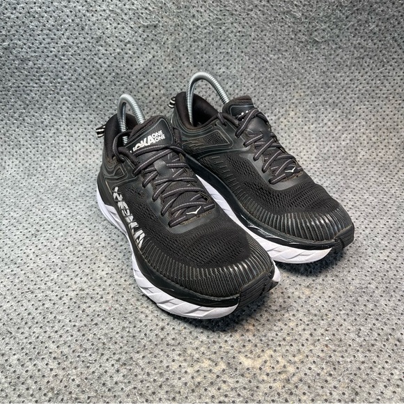 Hoka One One Bondi 7 Black Running Shoes Size 7.5 Women’s - Picture 4 of 10